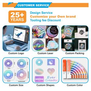 Tem dán PVC phản quang tùy chỉnh, decal 3D dán kính ô tô - Product Image 3