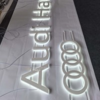 Lettres rétroéclairées en acier inoxydable 304 peintes - Personnalisées pour les chaînes de magasins et les clients réguliers, idéales pour les enseignes de chaînes de commerces