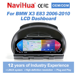 NaviHua - Nuevo Panel de Instrumentos Digital para Automóvil, Velocímetro con Sistema Linux, Pantalla LCD para Automóvil con Carplay para BMW X3 E83 2006-2010 - Product Image 1