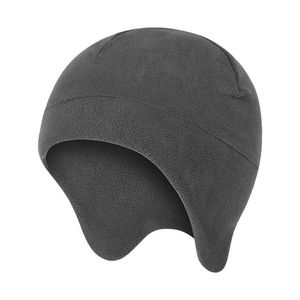 Outdoor Sports <b>Warm</b> <b>Hat</b> Fleece Lined Windproof Adult Children Cold Proof Ear Covering <b>Hat</b> Solid Color - Product Image 5