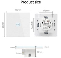 Interrupteur mural intelligent étanche WiFi Zigbee conforme aux normes européennes 20A/40A pour chauffe-eau, climatiseur, Alexa, Google Home