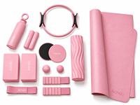 Kit de fitness Pilates durable OEM ODM pour femmes, entraînement à domicile avec bandes de résistance et tapis de yoga, toutes saisons