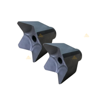 Dents de broyeur face dure C3 UPT09 dents de broyeur forestier de remplacement dents de carbure pour machine de découpe de scie F AE