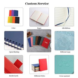 Custom Printing A5 Diary Soft Cover Customizable Note Book Leather Journal Planner <b>Lined</b> Hardcover PU Cover <b>Notebook</b> for Gifts - Product Image 5