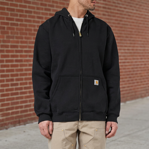 Men's Brown Zip Up <b>Hoodie</b> <b>Sherpa</b> <b>Lined</b> Hooded Sweatshirt Regular Fit Casual Jacket - Product Image 3