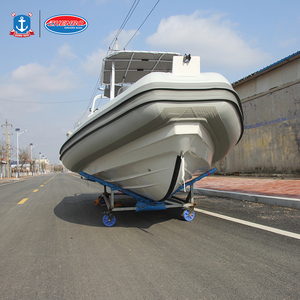 <span class=keywords><strong>Bateau</strong></span> à côtes en fibre de verre <span class=keywords><strong>semi</strong></span>-<span class=keywords><strong>rigide</strong></span> à coque en V profond de 7.6m et 25 pieds <span class=keywords><strong>Bateau</strong></span> gonflable chinois avec moteur hors-bord pour la pêche - Product Image 5