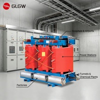 Transformateur de puissance de type sec série SCB personnalisé 10kV 20kV 35kV, transformateur en résine coulée pour la distribution d'énergie industrielle