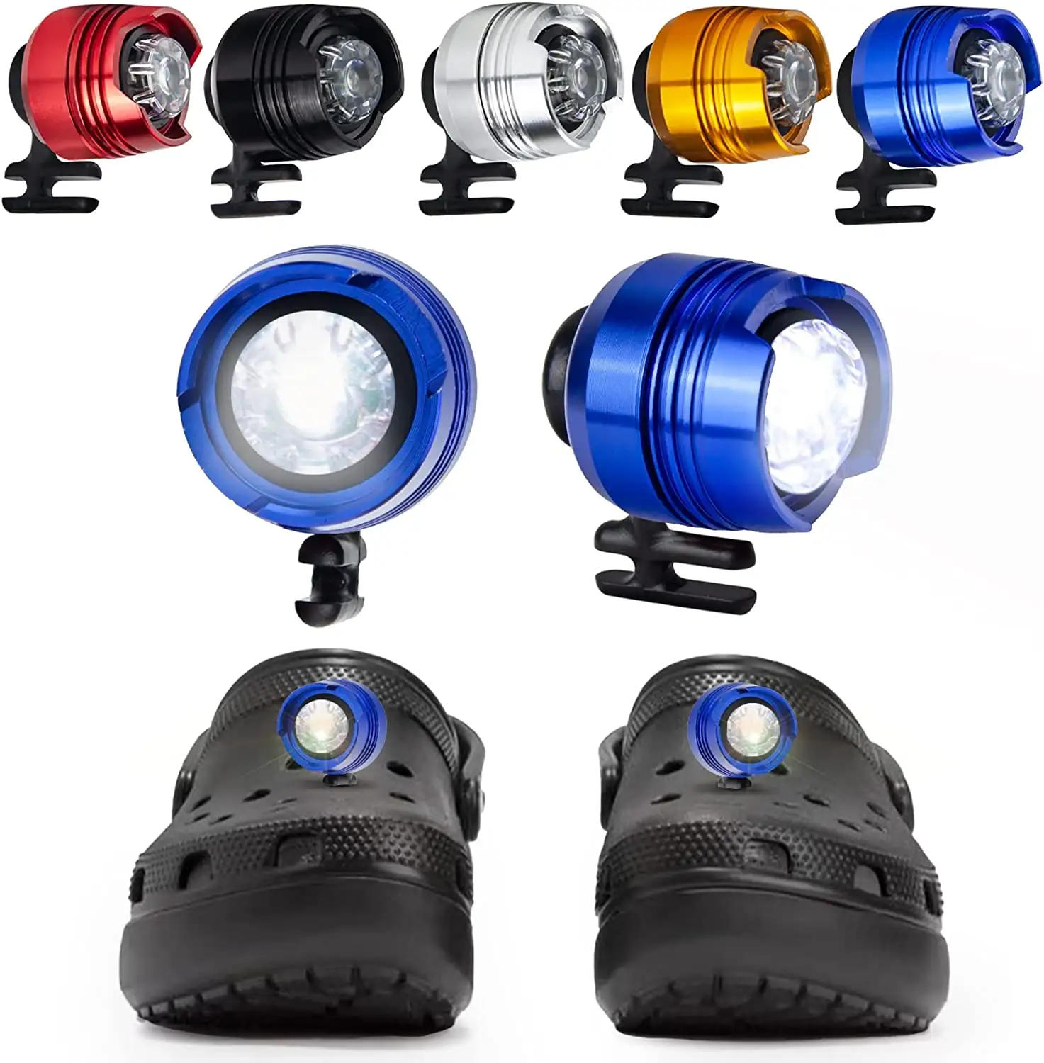 Best Verkopende Voor Croc Schoenen Crock Lights Clogs Accessoires Schoen Waterdichte Krokodillen Met 3 Lichtmodi Voor Cadeau