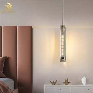 Suspension d'intérieur décorative et simple pour la maison moderne Suspension en laiton <span class=keywords><strong>anthracite</strong></span>, cristal de fumée - Product Image 6