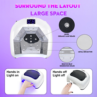 Lampe à ongles UV LED CM.NAIL P60PRO 80W avec minuterie automatique, capteur infrarouge, séchage rapide en 10 secondes, alimentation par batterie, pour tous types d'ongles