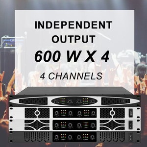 เพาเวอร์แอมป์ดิจิตอลคาราโอเกะ 4 แชนแนล ระดับมืออาชีพ 800WX4 สำหรับการแสดงบนเวที ระบบเสียง วิดีโอ และไฟแสงสีเสียงระดับมืออาชีพ - Product Image 6