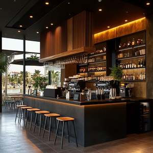 Mueble de Oficina de Lujo para el Hogar, Tablero de Roca en Cascada, Mármol Claro, Sala de Té para Áreas Comerciales de Ocio, para Balcón, Barra de Bar, Centro Comercial - Product Image 5