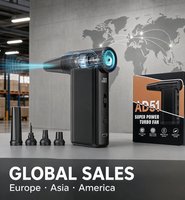 Souffleur d'air sans fil à batterie comprimée 150W, ventilateur à jet, nettoyeur d'écran pour clavier d'ordinateur, extérieur, voiture, outil de nettoyage domestique