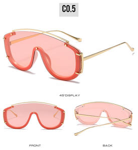 GGNQ9336-gafas de sol de estilo ins <span class=keywords><strong>para</strong></span> hombre y <span class=keywords><strong>mujer</strong></span>, anteojos de sol <span class=keywords><strong>modernos</strong></span> de lujo, de gran tamaño, <span class=keywords><strong>2022</strong></span> - Product Image 6