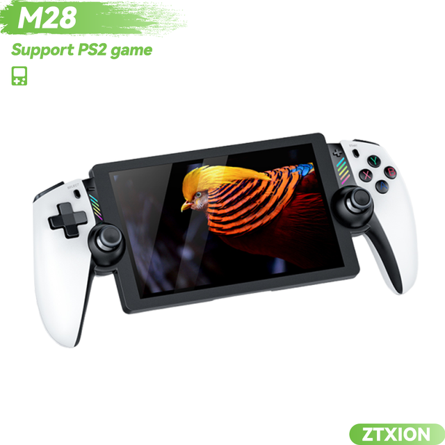 NEW M28 Retro Video Game Console 7 Inch IPS Screen 4000mAh Octa-core CPU Portable Pocket Player Support Ps2 128G Games
