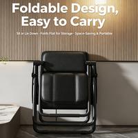 Fauteuil de massage pliable à brancher, usage domestique, massage complet du corps par pétrissage, instrument de massage cervical, position assise et inclinable, filaire