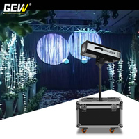 Projecteur LED de suivi à zoom manuel DMX 150W haute luminosité avec support et flight case pour scène et mariage