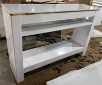 Table de séchage à ongles en marbre - Taille/couleur personnalisable et ventilateur intégré, équipement de salon de manucure commercial