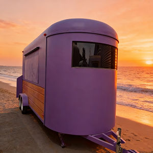 Carrito de Comida Móvil de Estilo Vintage, Retro, para Puestos Callejeros, Mercados Nocturnos, Jugos, Snacks, Comida Frita, Negocio de Venta Ambulante - Product Image 2