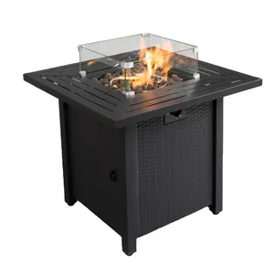28 Inches Manufacture OEM Outdoor Furniture Patio Garden Decoration Backyard Fire Stove Fire Brazier Outdoor Gas Fire Pit Table
