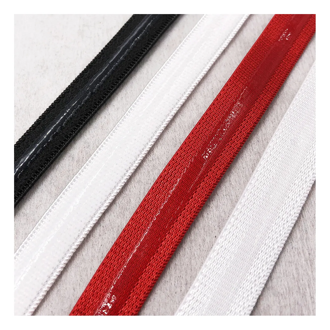 Anti-Slip Silicone Elastic schnur Non-Slip Silicone mehrere farbe optionen Elastic Band für Garments gurtband