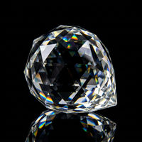 Pendentif de lustre en cristal facetté K9 de qualité supérieure avec éclat arc-en-ciel brillant pour la décoration intérieure moderne et attrape-soleil