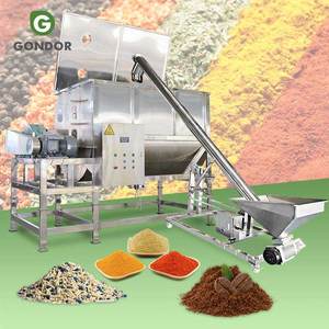 Mezcladora Horizontal de Cinta para Detergentes, Pinturas, Gránulos de Goma y Polvo de 150 Kg con Línea de Llenado - Product Image 1