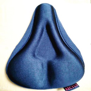 Housse de selle de vélo en silicone noire, coussin de selle de VTT unisexe, accessoire de cyclisme pour adulte - Product Image 2