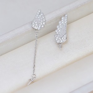 Accesorios de Moda DIY para Mujer, Cadena de Plata S925, Pendientes, Collar Largo con Borla, Cadena Doble Semiterminada para Joyería Personalizada - Product Image 4