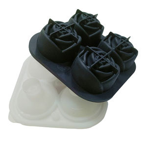 Wholesale Easy Release <strong>Rose</strong> Ice Mold 4 Cavity Whiskey Silicone <strong>Rose</strong> Ice Ball Maker Mold Ice Cube Tray with Lid - Product Image 6