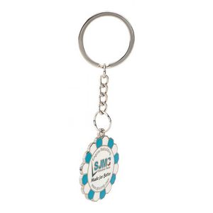 Cartoon Anime 2D Metal Keychain Custom Logo Promotional Gift UV Printing Fashion Vintage Alloy Soft Enamel Waterproof