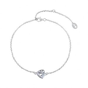Pulsera Dylam con baño de oro de 18 quilates, triángulo con circonita cúbica 5A, pulsera de diamantes solitarios, pulseras minimalistas para damas de honor, pulseras para mujer - Product Image 1