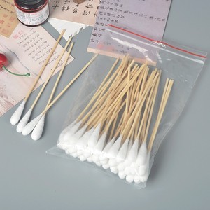 Hisopos de Bambú Taichengan de 15 cm de Largo, para Uso Industrial y Cosmético, Paquete de 100 Unidades - Product Image 1