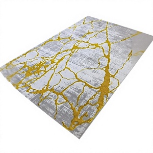 Alfombra Turca Moderna de Polipropileno, Tejida a Máquina, Jacquard, de Alta Calidad, Resistente a las Manchas, de Pelo Alto, Abstracta, para el Hogar - Product Image 1