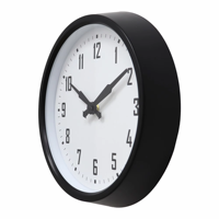 Jam Dinding Analog Quartz Kontemporer Satu Sisi Jarum Modern Gaya Antik Dua Bagian Pelat Tebal 30mm Penyimpanan Tersembunyi Aman