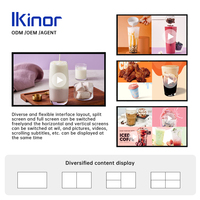 Pantalla LCD Comercial de Señalización Digital de 21.5/32/43/50/55/65 Pulgadas HD Slim para Montaje en Pared con Software CMS