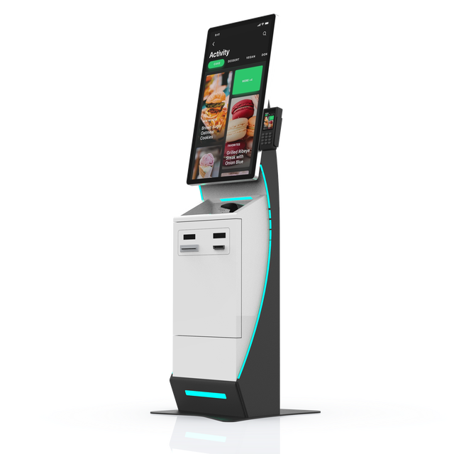 Self Service Ordering Checkout Cash Card Payment Terminal Machine Kiosk For Restaurants Food Store Hotel