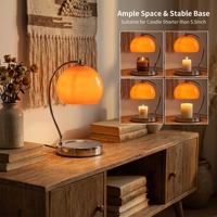 Lampe chauffe-cire rétro personnalisée en forme de globe, sans flamme, sûre, pour la décoration de mariages et de fêtes