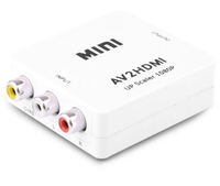 Destekleyen PAL/NTSC USB şarj kablosu HDMI 1080P RCA AV 3RCA CVBs kompozit Video ses dönüştürücü adaptörü