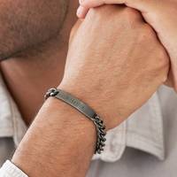 Bracelet de bijouterie avec nom personnalisé Bijouterie en acier inoxydable Bijouterie Bts en argent mat 18 carats Bracelet de chaîne gourmette personnalisé pour homme