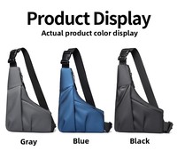 Sac triangulaire tendance, nouveau design bandoulière, sac de poitrine élégant et décontracté, léger, unisexe