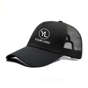 Custom Logo Mesh Back Plain Baseball Hat Structured Trucker Cap for Trade Show Giveaways