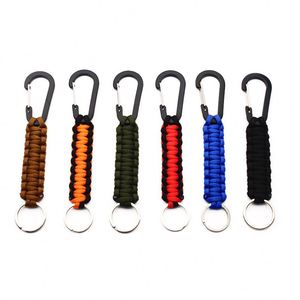 Wholesale DIY Aluminum+Nylon 550/350Lb 4Mm Hard-Wearing Paracord Keychain With Laser Logo-Plastic Keychains at Any Price - Product Image 2