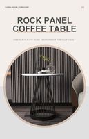 Table basse en marbre au design italien, nouvelle mode, simple et luxueuse, en acier, pour salle à manger, salon et usage domestique, idéale pour les villas