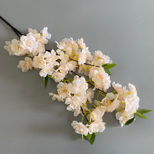 Fleurs de <span class=keywords><strong>cerisier</strong></span> artificielles de haute qualité, tiges de fleurs de <span class=keywords><strong>cerisier</strong></span>, branche d'arbre de <span class=keywords><strong>cerisier</strong></span> pour la décoration de mariage, artificielles - Product Image 4