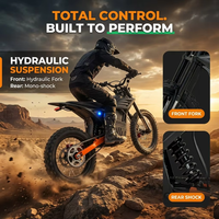 Expédition rapide depuis l'entrepôt américain, moto électrique Surron Dirt Bike Ebike 72V 2000W QS Motor IPX6 420 Chain 130kg Enduro pour adultes