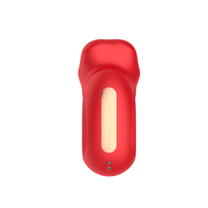 เครื่องสั่นแบบพกพา ชาร์จผ่าน USB คุณภาพสูง ทำจากซิลิโคนสีแดงและ ABS 10 ระดับความถี่ 10 ระดับการสั่น กันน้ำ แรงสั่นสะเทือนสูง สำหรับกระตุ้นหัวนมและลิ้น - Product Image 5
