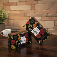 Boîtes en carton pliables personnalisées faciles à fabriquer, imprimées en couleur, avec pelliculage mat, pour kit de fabrication de gin, emballage cadeau