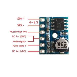 XY-SP5W พาวเวอร์แอมป์ดิจิตอล Class D 5W โมดูลเครื่องขยายสัญญาณเสียงโมโนช่องเดียว5128ชิป - Product Image 4