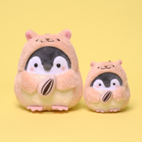 Peluche personnalisée OEM Hamster Pingouin Anime Porte-clés, super douce, rembourrage en coton PP, jouet réconfortant pour enfants, peluches brodées 4u